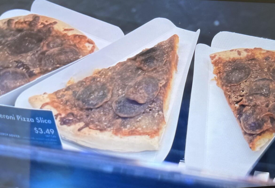 Care for a slice of gas station pepperoni pizza??