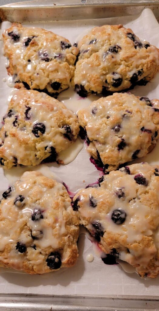 First try at making scones, and they turned out really good