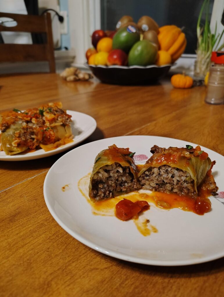 First time making cabbage rolls