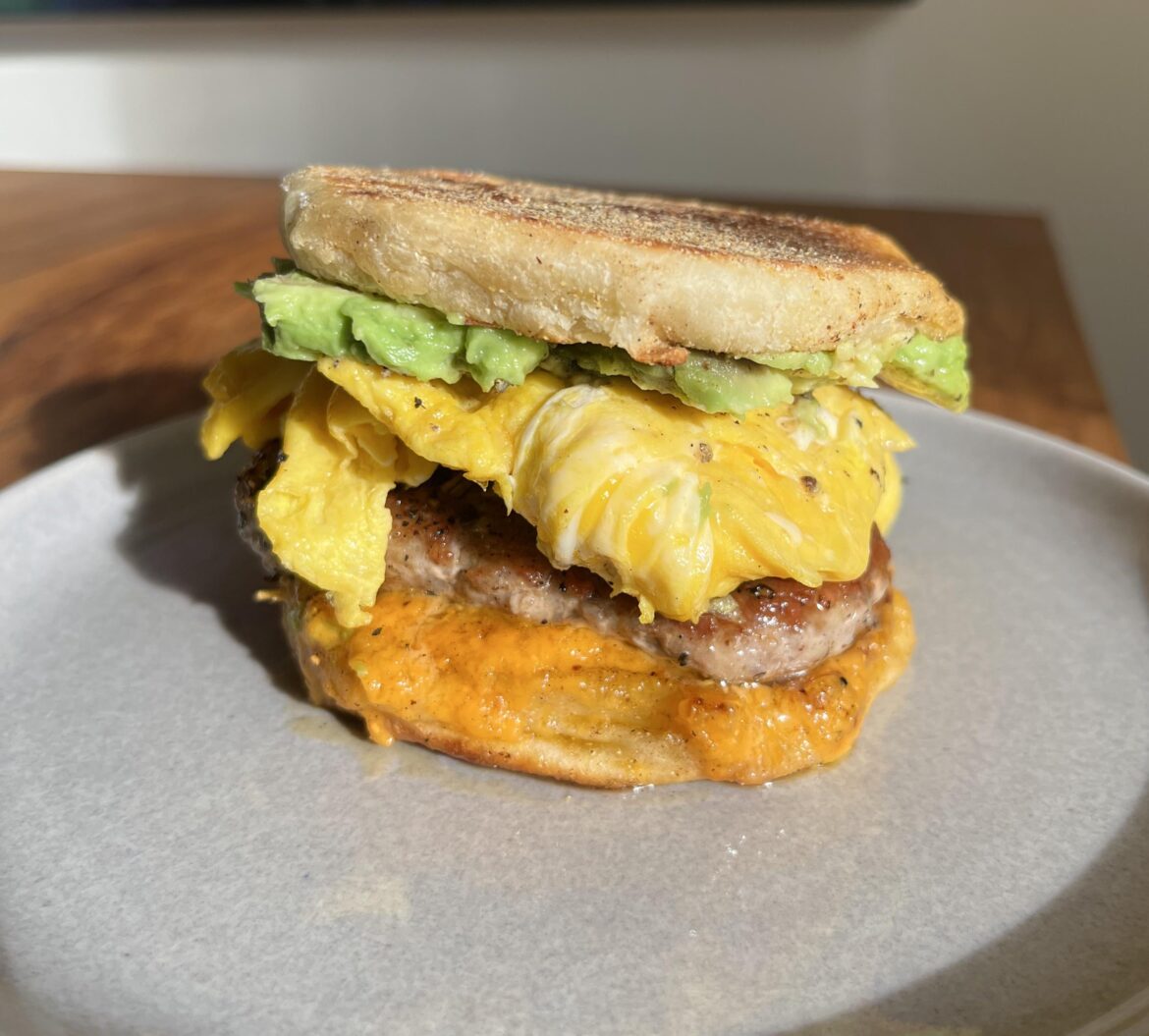 was craving a McMuffin. made my own.