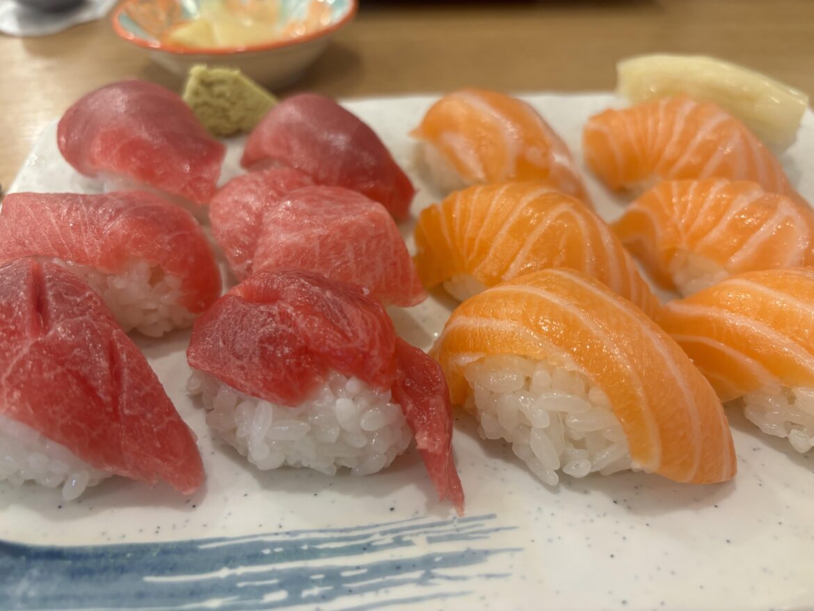 The tuna in 2nd row, 2th was best