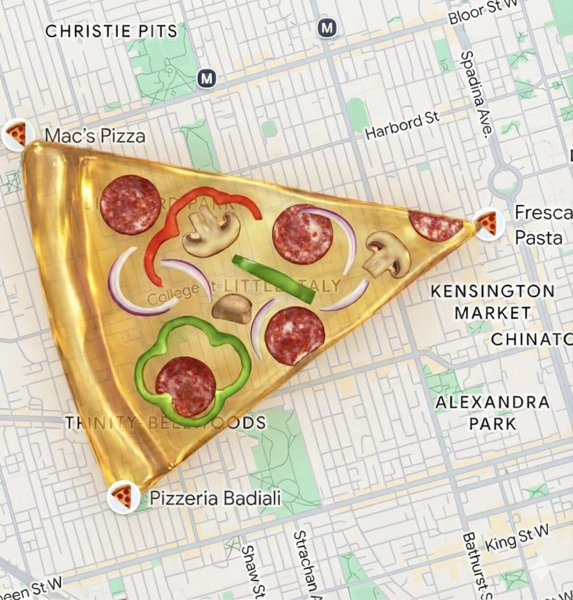 Toronto’s golden slice 🍕🍕🍕