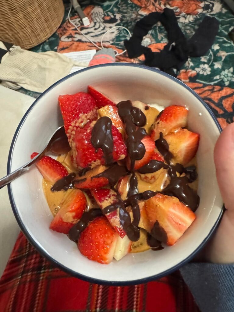 yogurt bowl for lunch!