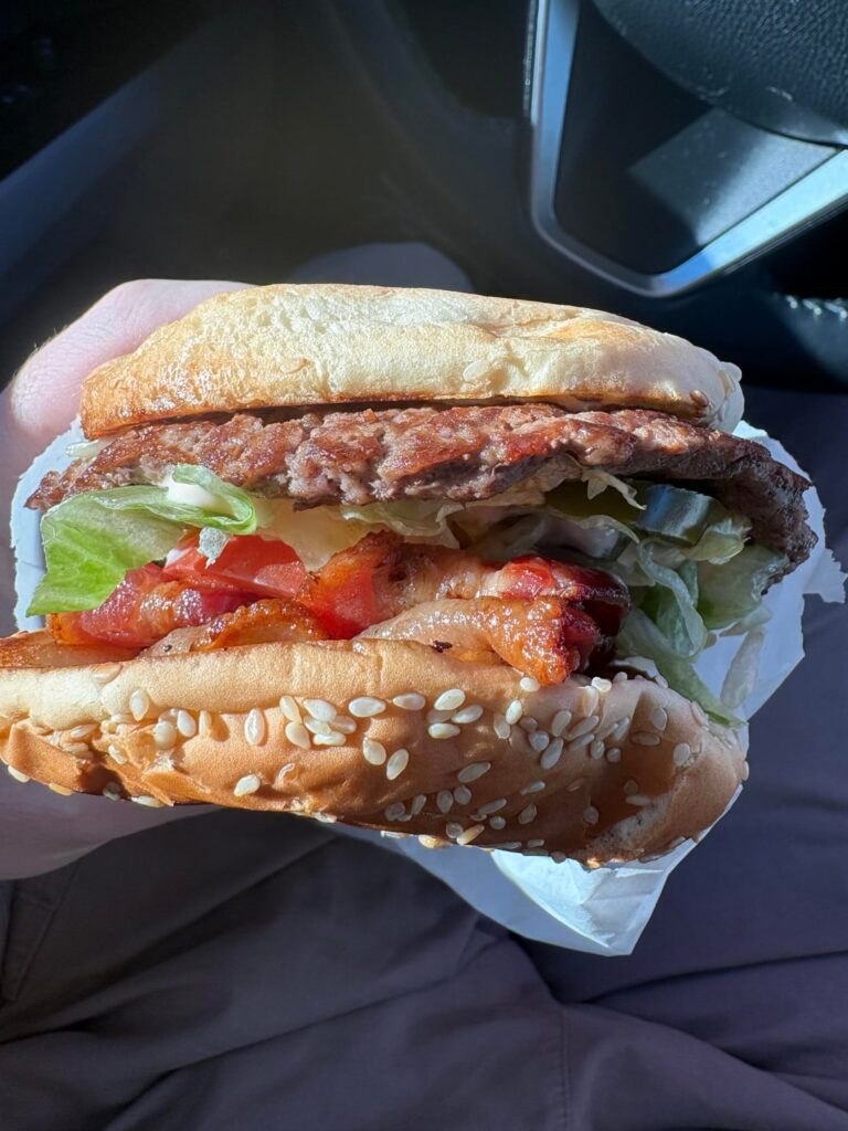 God Tier Bacon Jalepeno Swiss from my favorite local spot