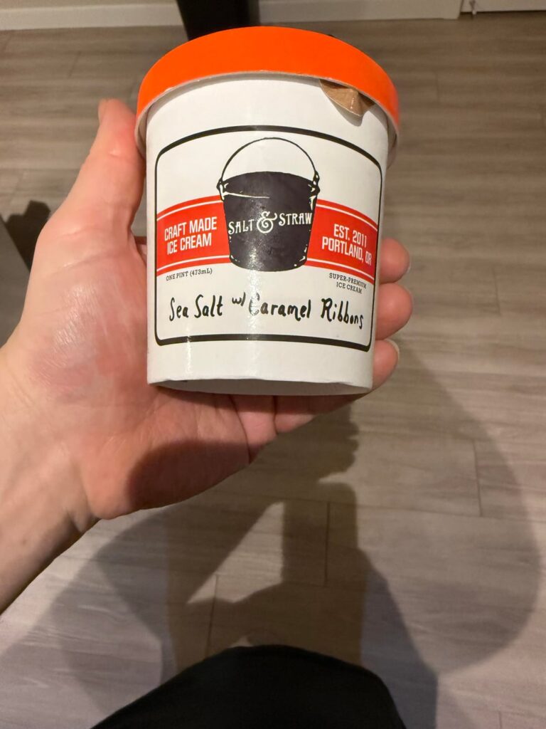 Salt and Straw Sea Salt W/ Caramel Ribbons Salt and Straw Sea Salt W/ Caramel Ribbons