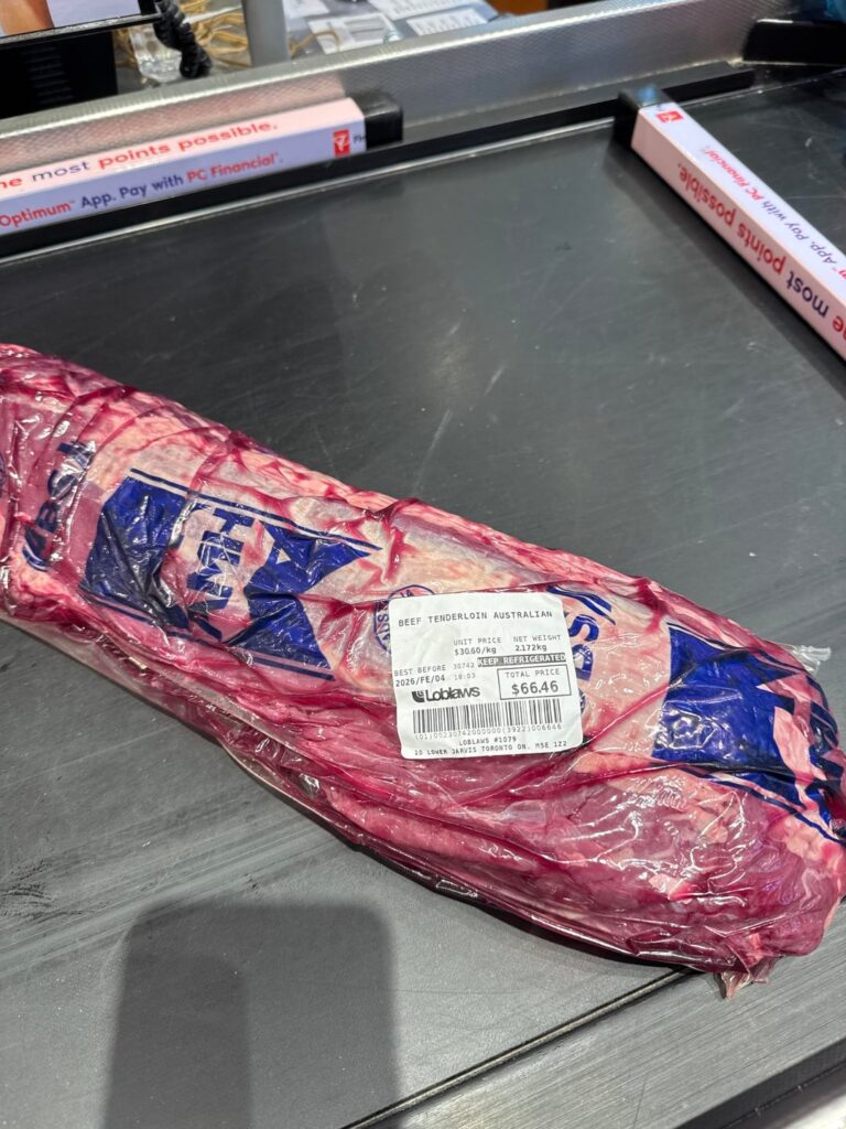 Why is the Australian tenderloin so much less expensive?