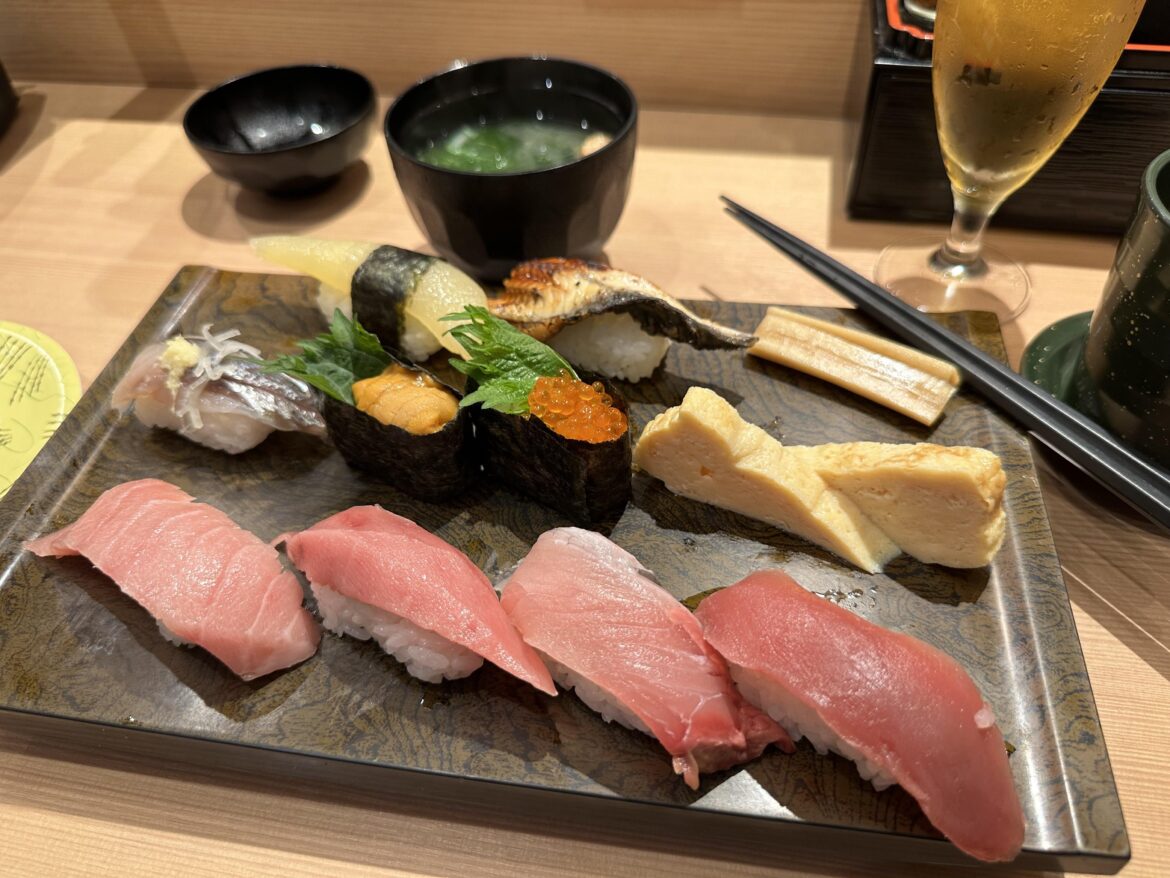 Finally … sushi in Japan (Shibuya) 🍣