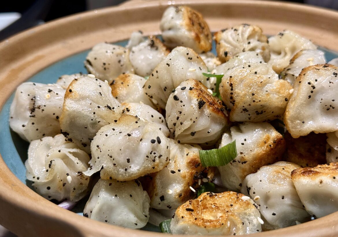 Mini Shenjianbao (pan fried soup dumpling) from Shanghai [OC]