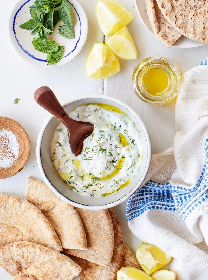 Greek Yogurt With Cucumber And Dill