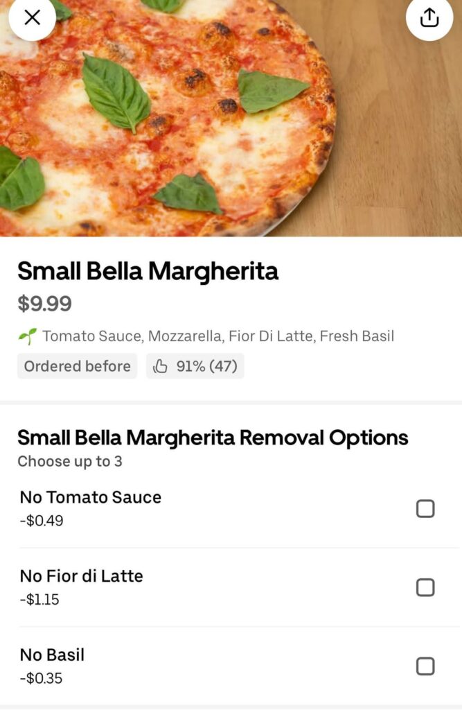 whole pizza for only 400 calories??
