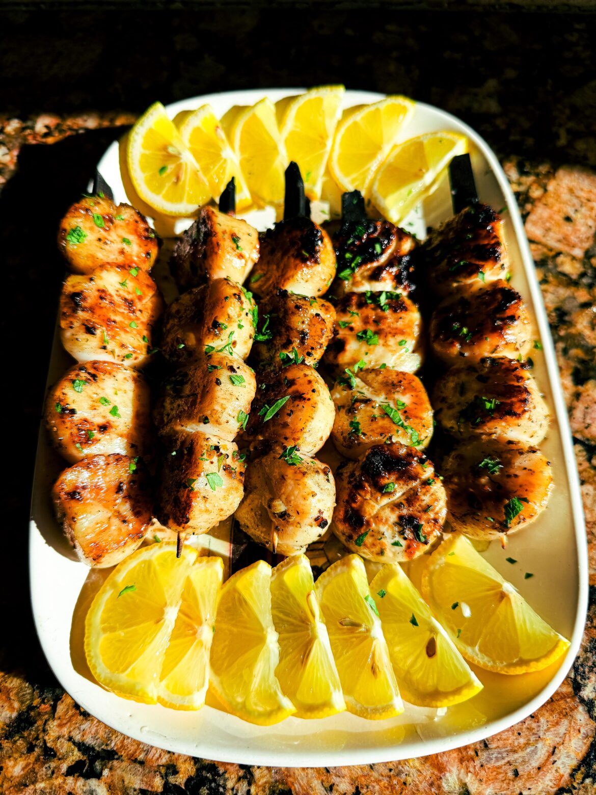 Buttery Char-Grilled Scallops