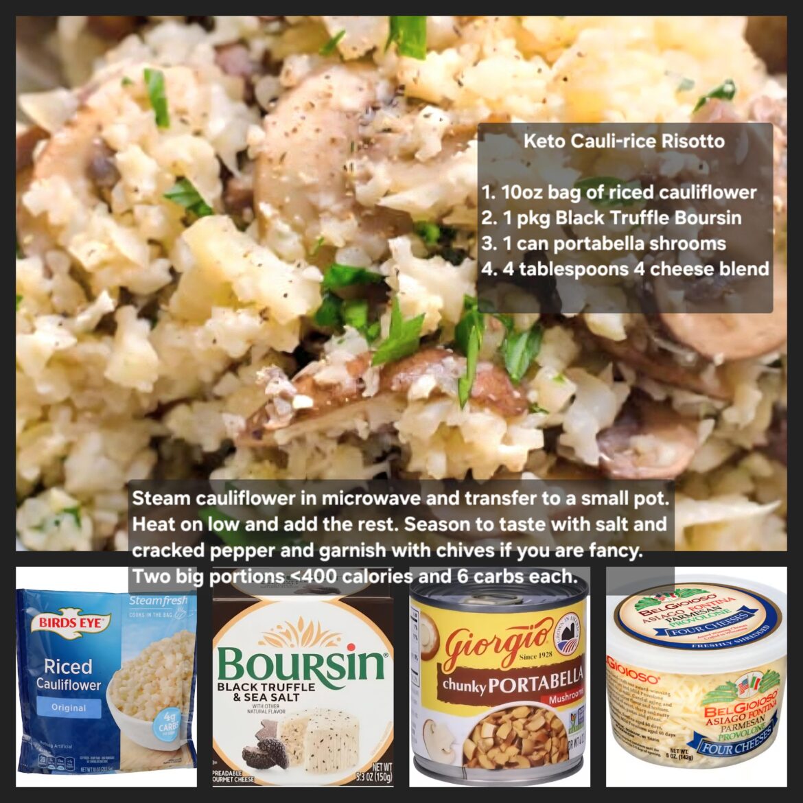 Keto Truffle Risotto