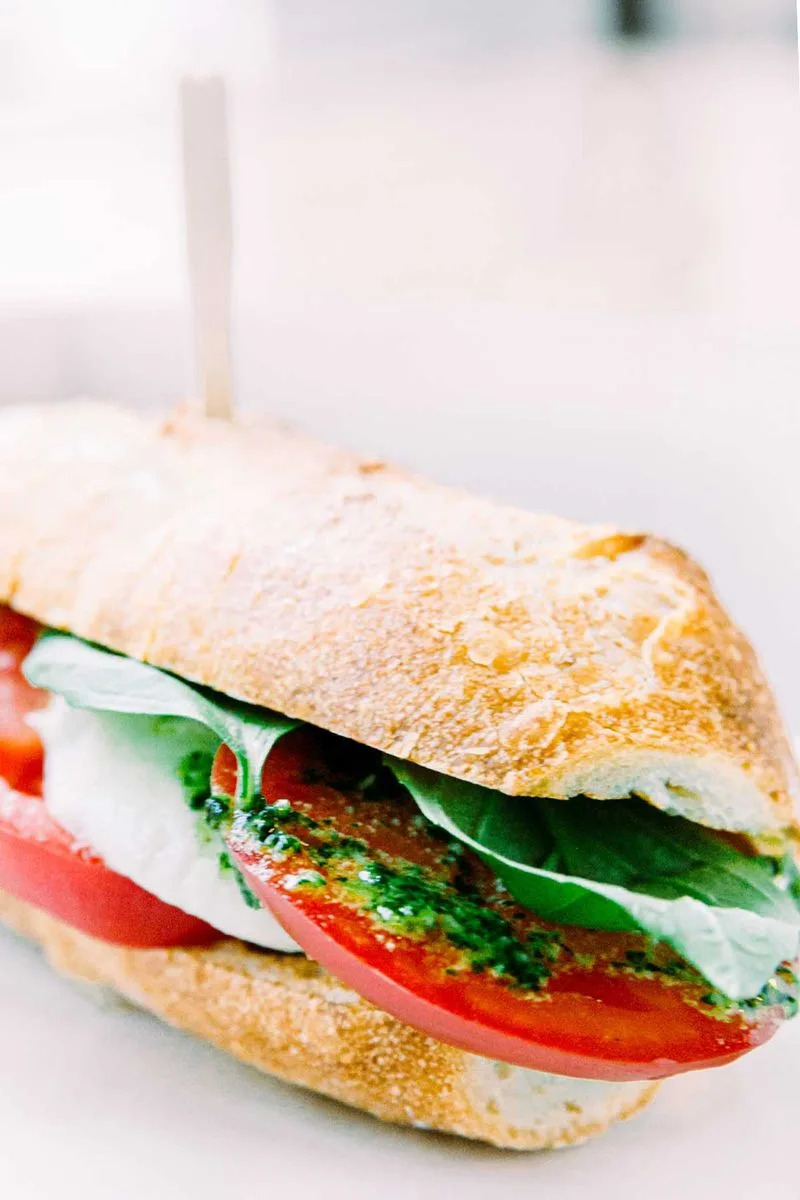 Caprese Sandwich With Pesto