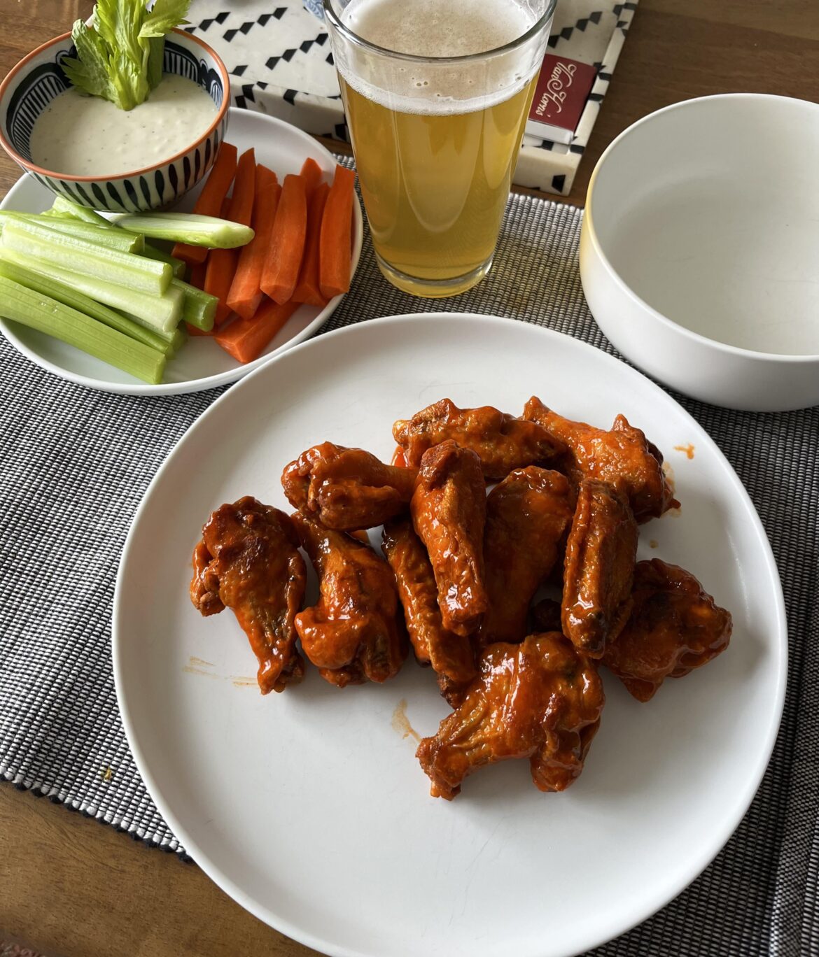 Wings from the hot bar at the flagship Whole Foods in Austin.
