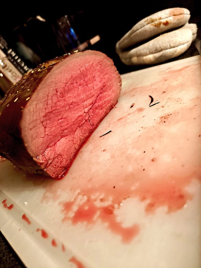 I made roast beef for me and the wifey today how did i do? Dry brine 24h oven cooked.