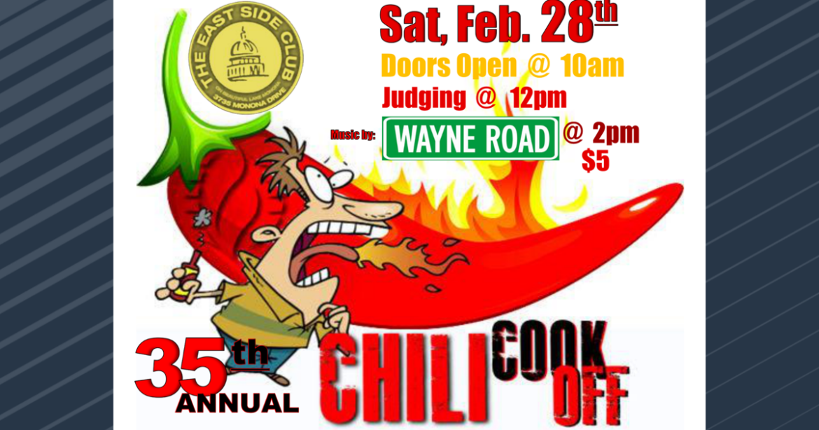 East Side Club hosting 35th Annual Chili Cook-Off in February | News
