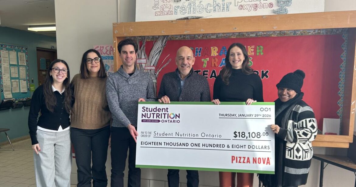 Pizza Nova Donates $18,108 to Student Nutrition Ontario Through Coins for Breakfast Program | Business