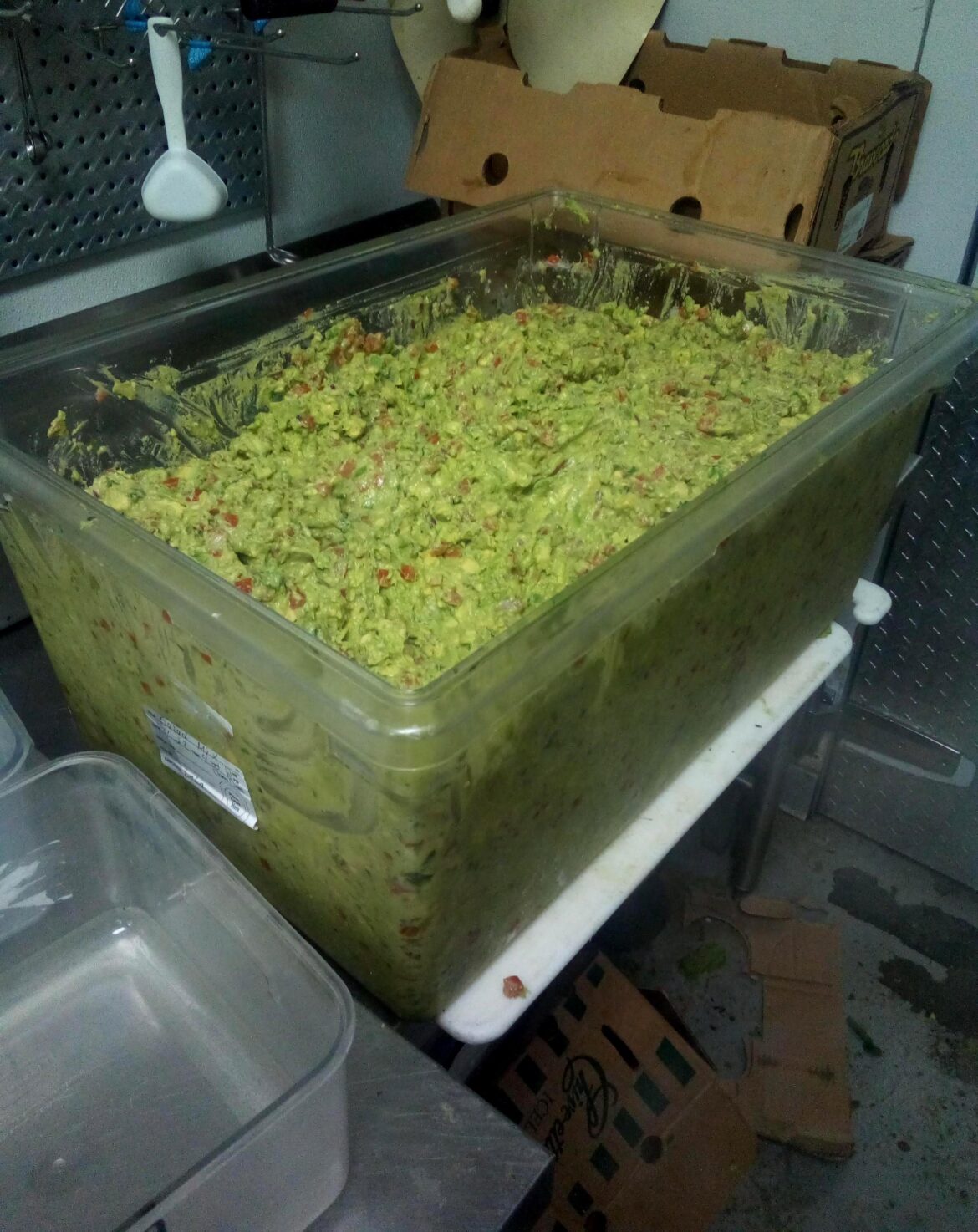 80lbs of guac Made by yours truley.