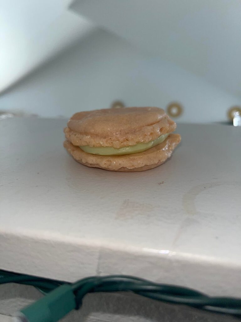 First actual macaron but it’s hollow and has a thin top