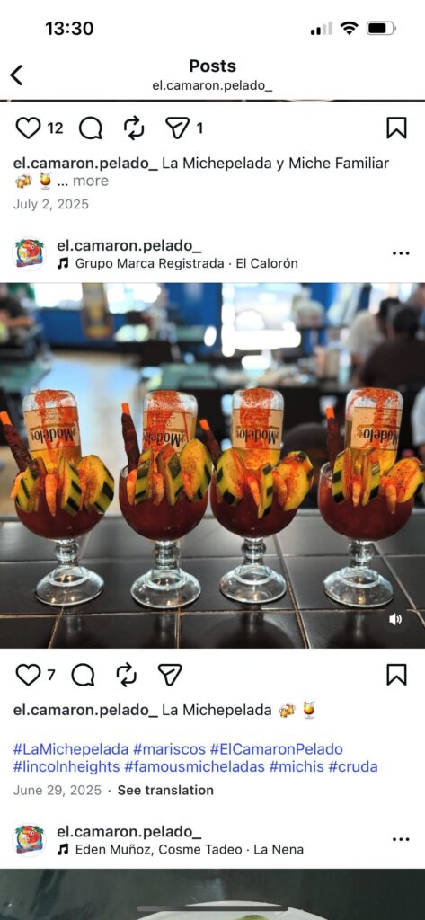 Looking for mariscos