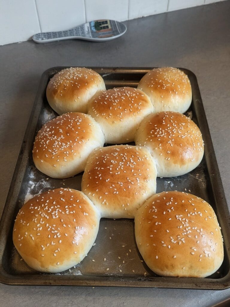 First attempt at making buns