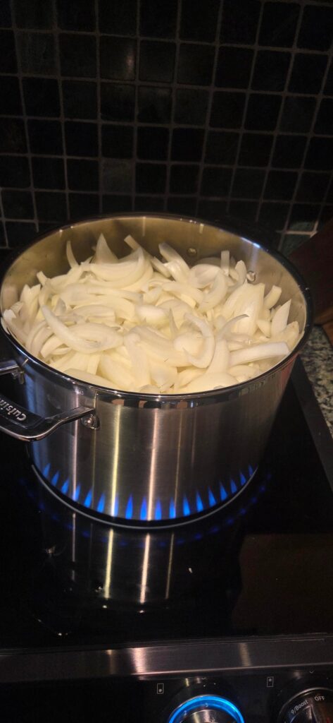 5 kga of Onions turned into caramelized gold.