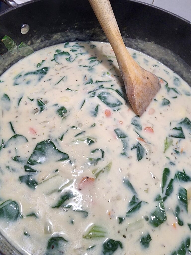 Vegan Gnocchi soup with Tofu base Vegan Gnocchi soup with Tofu base