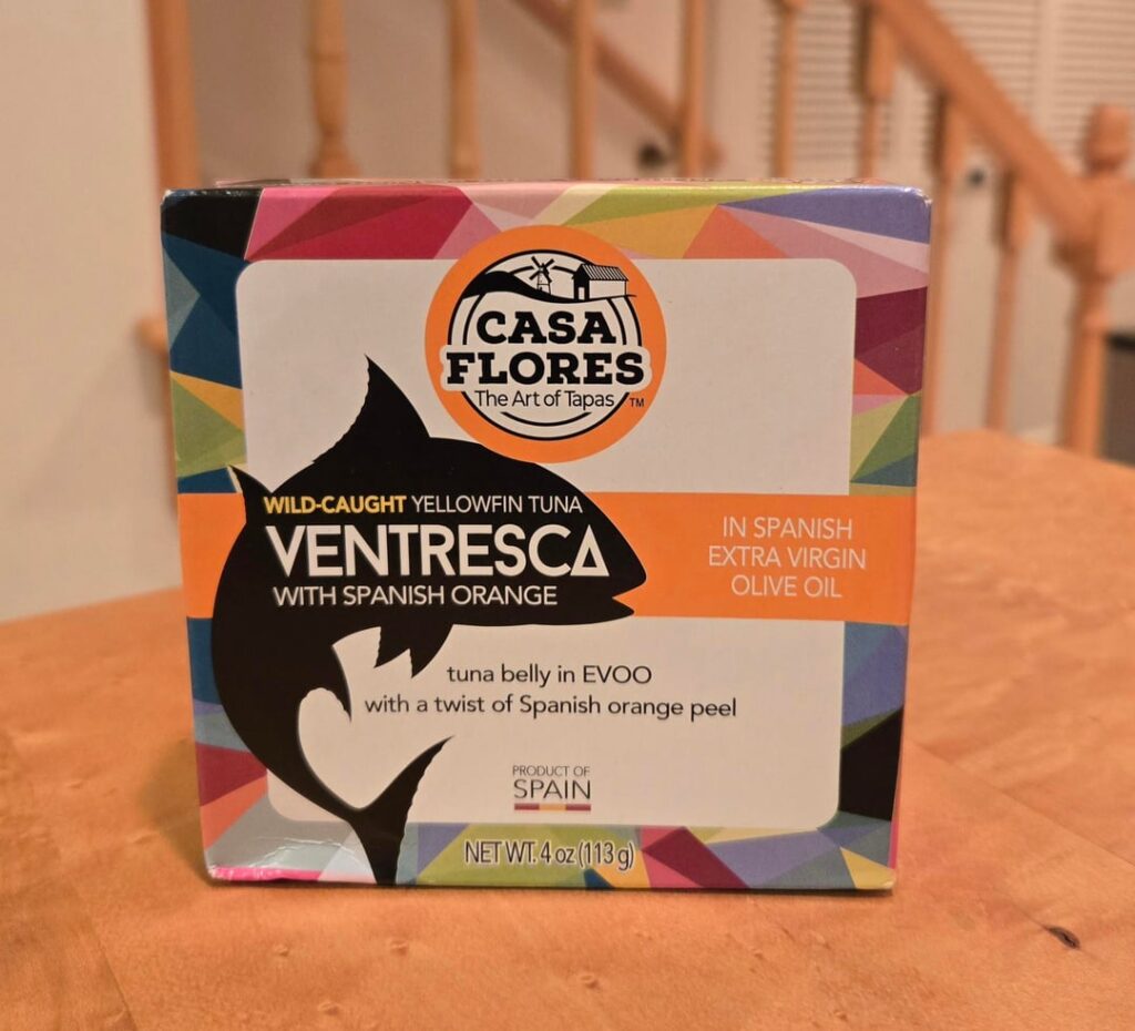 Casa Flores Yellowfin Tuna Ventresca in EVOO with Spanish Orange