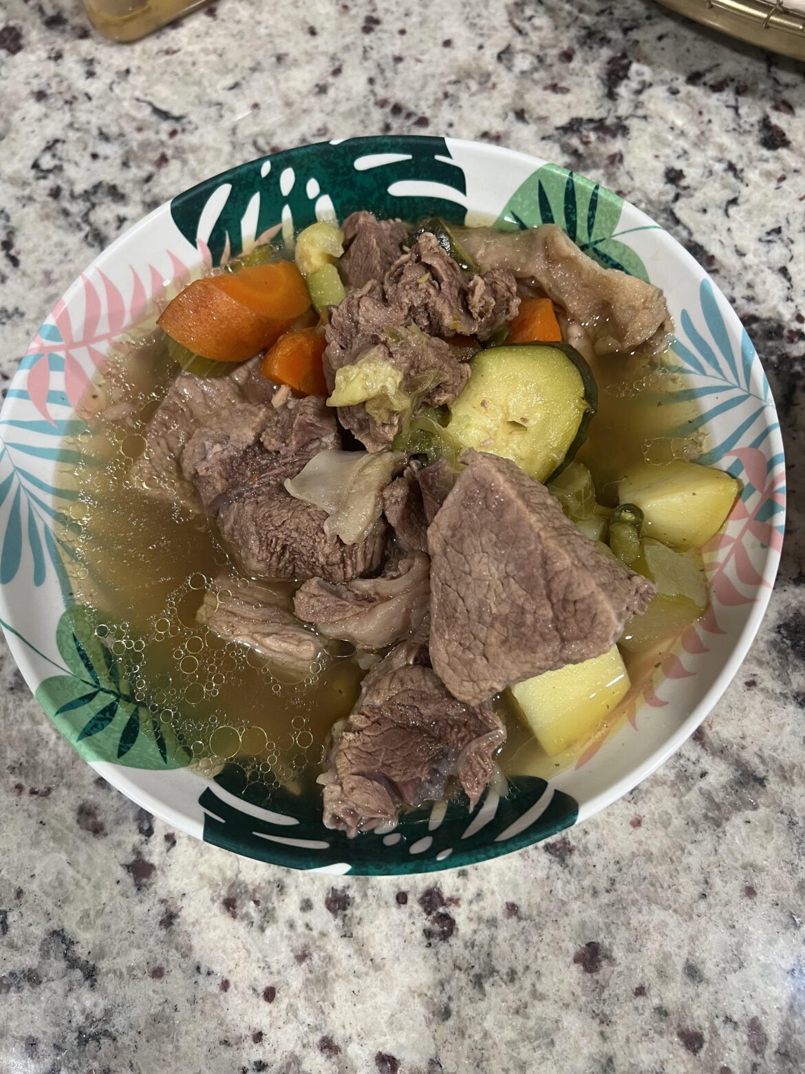 Cosido para un día frío y lluvioso