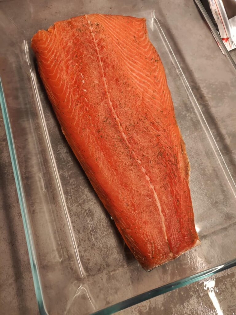 A fine story of a smoked salmon!