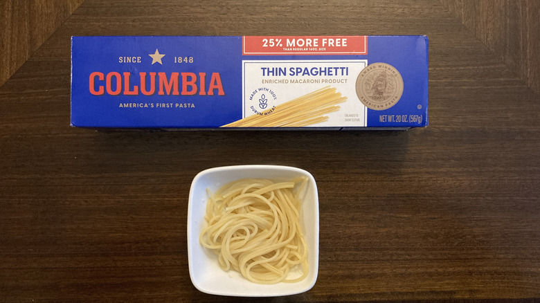 Columbia thin spaghetti from Dollar Tree