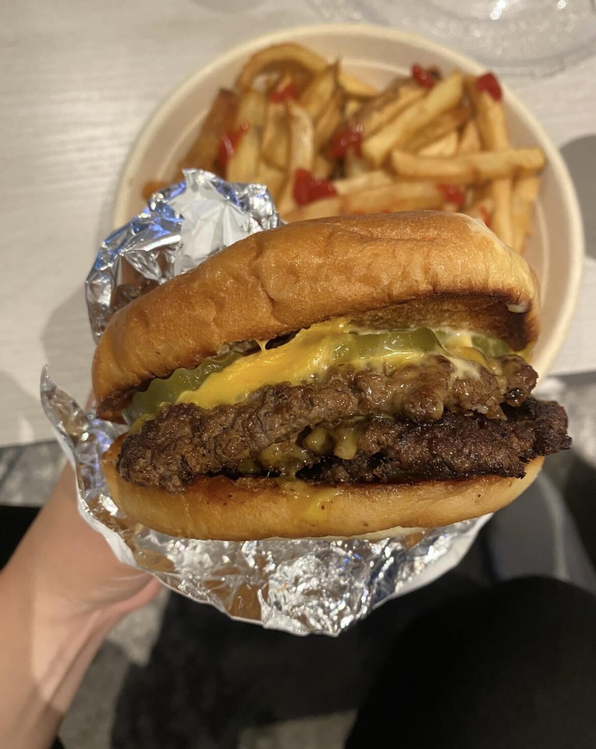 Cheese Burger with Pickles