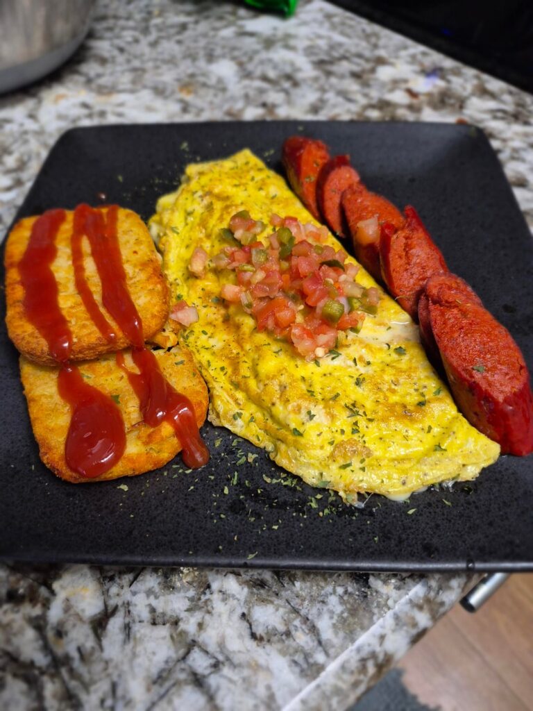 omelet with sides