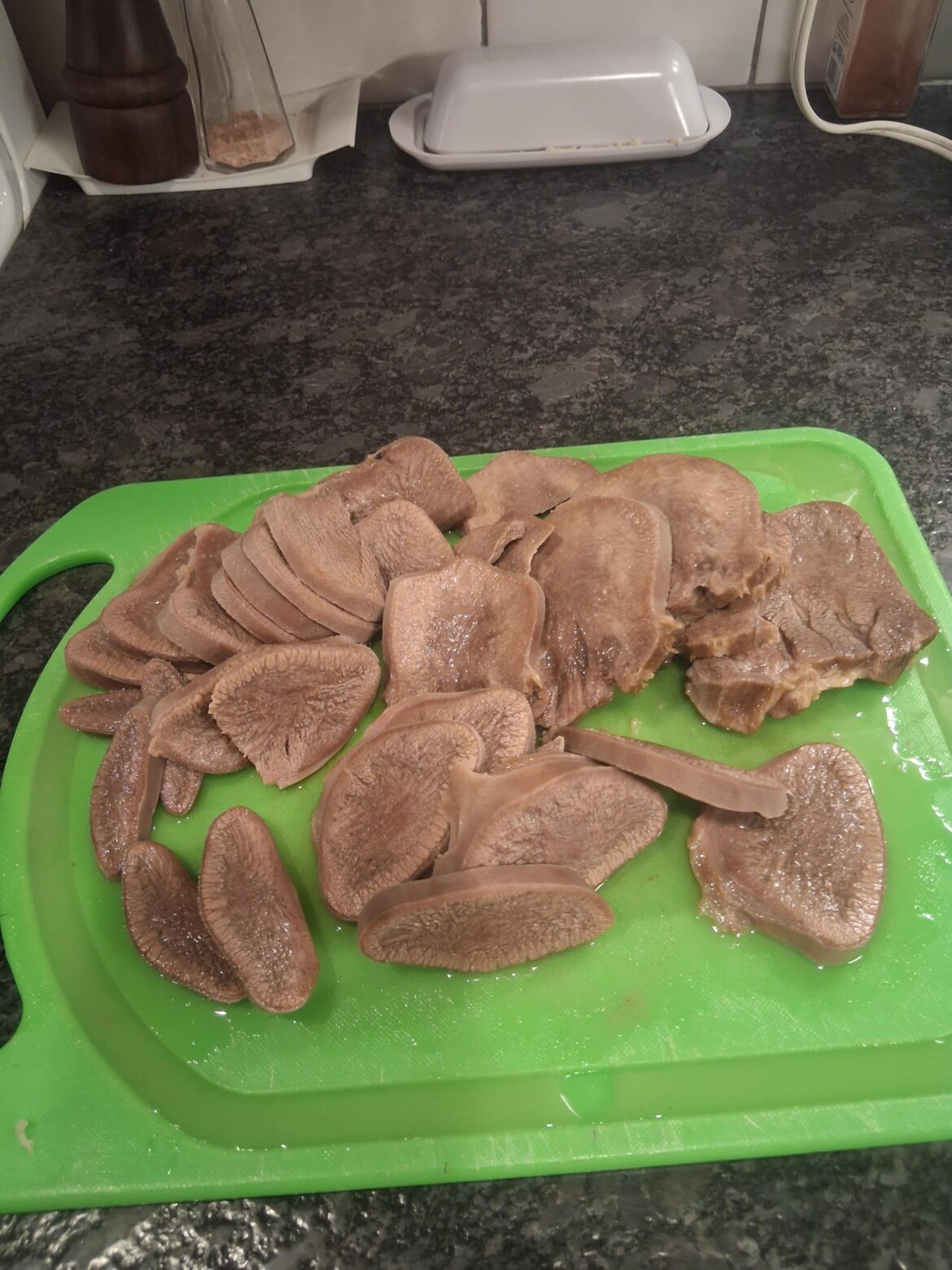 Sourdough Gent here. Pickled tongue of beeve, sliced thin, paired with a delightful gas station fortified wine. Happy new years my fellow drunks! Cheers!