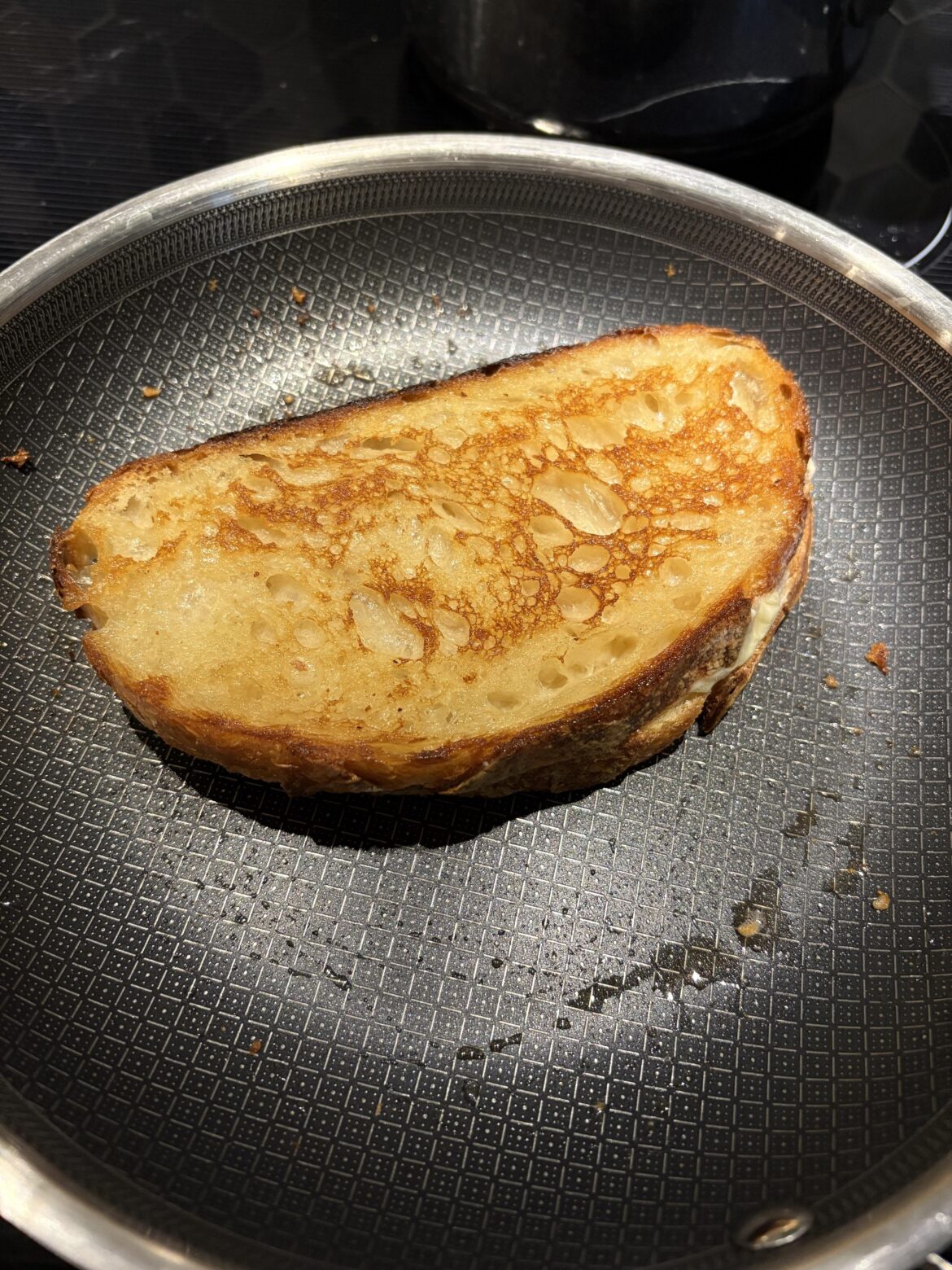 Homemade sourdough.  Big crunch