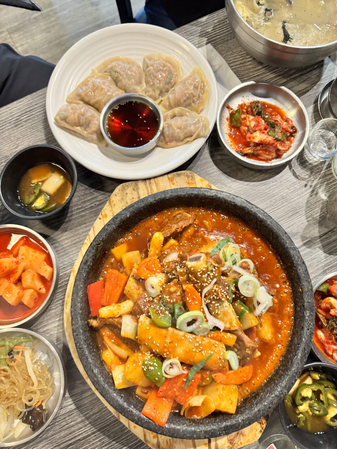 Spicy Galbi Jjim & Mandoo