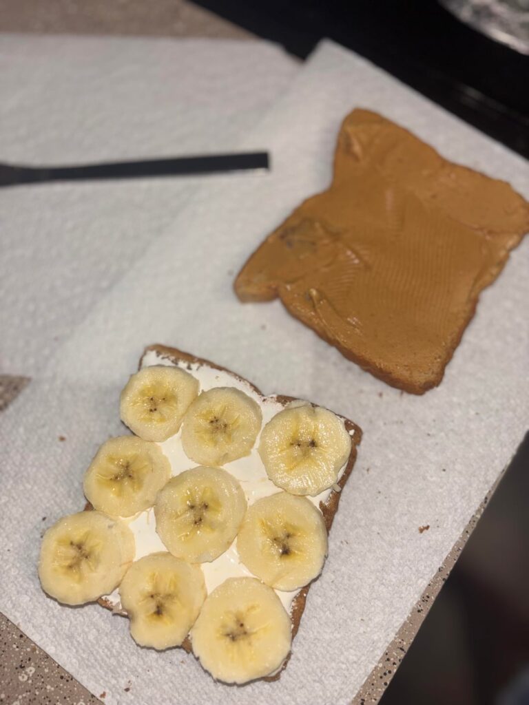 Fluffer nutter sandwich & fried ramen