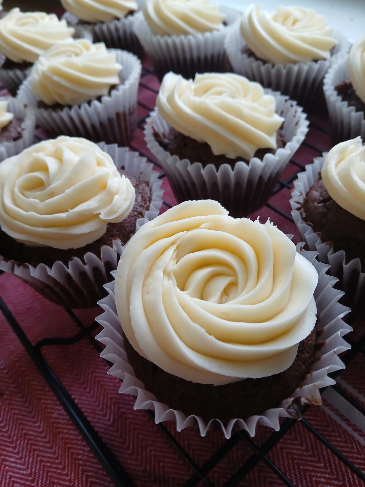 Baileys chocolate ganache cupcakes