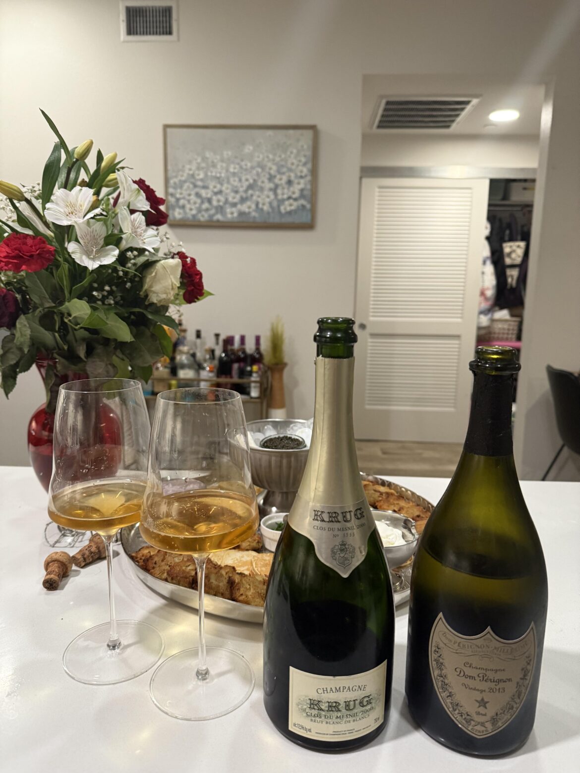 2000 Krug Clos du Mesnil and 2013 Dom Perignon