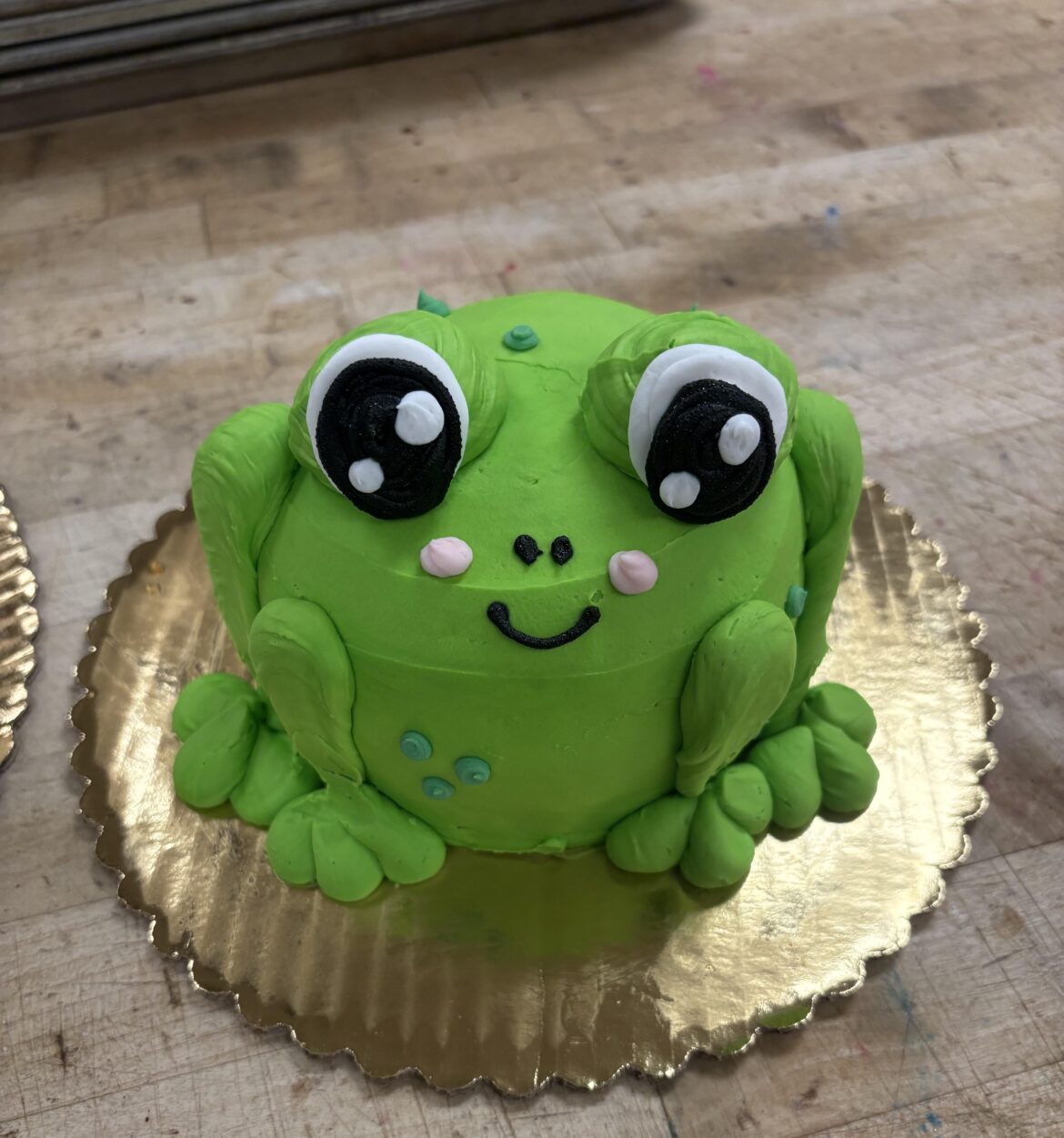 i made a frog cake