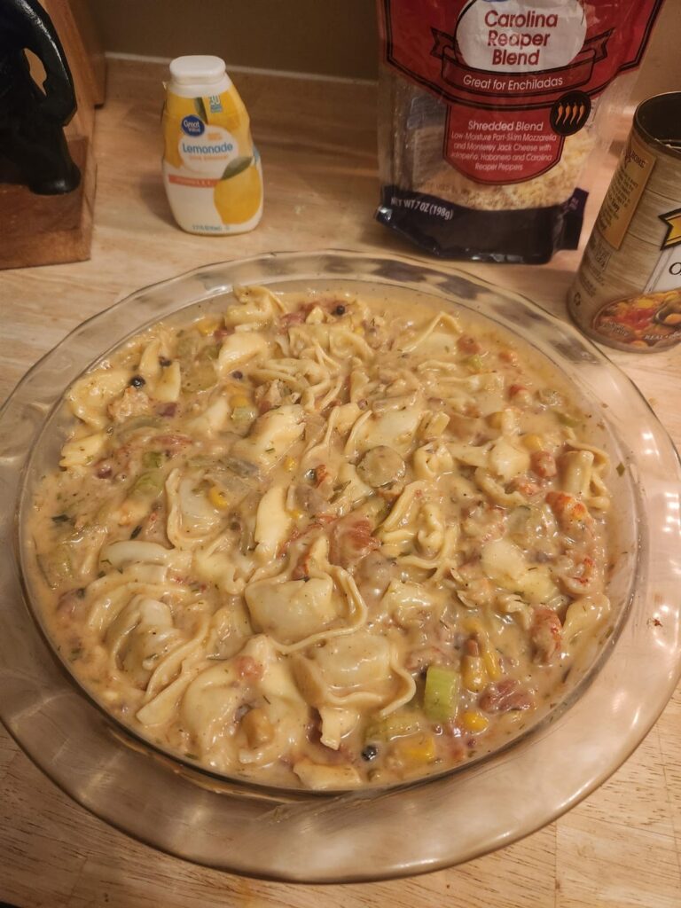 Baked Crawfish Alfredo