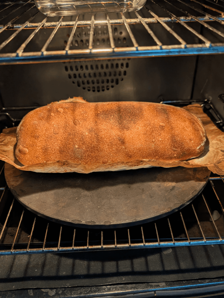First attempt at Pan de Cristal: "it's not a tumor!"