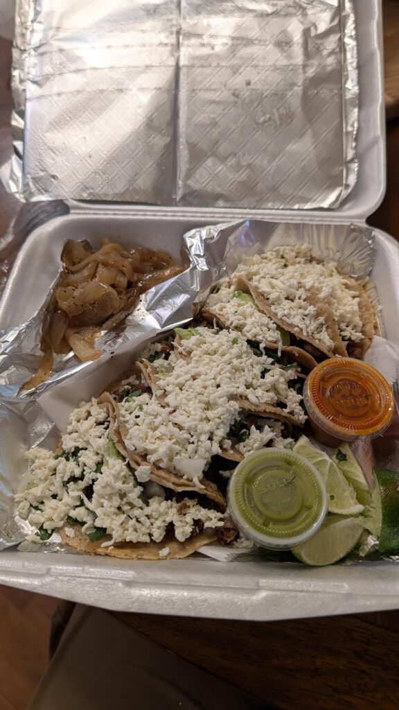 Lunch special at Oye Taquito on Cesar Chavez