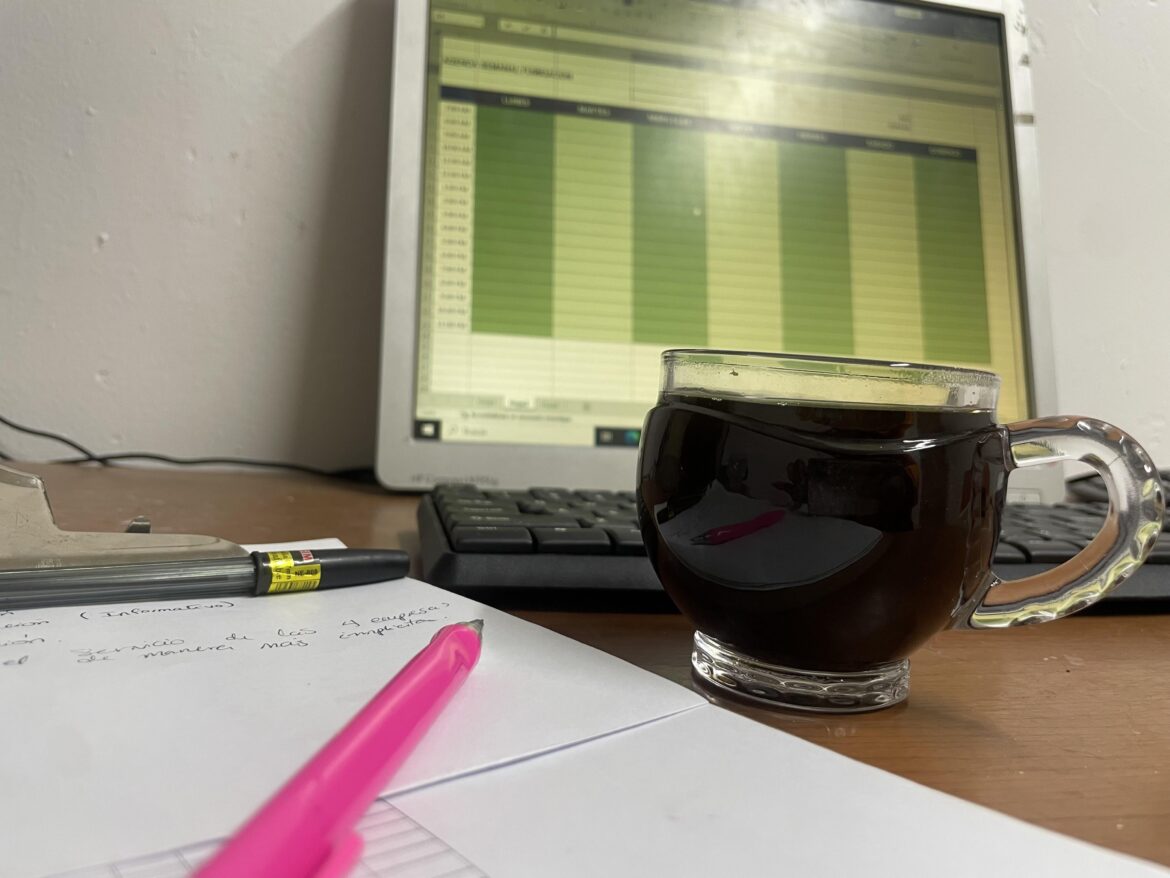 Starting the day with a delicious coffee