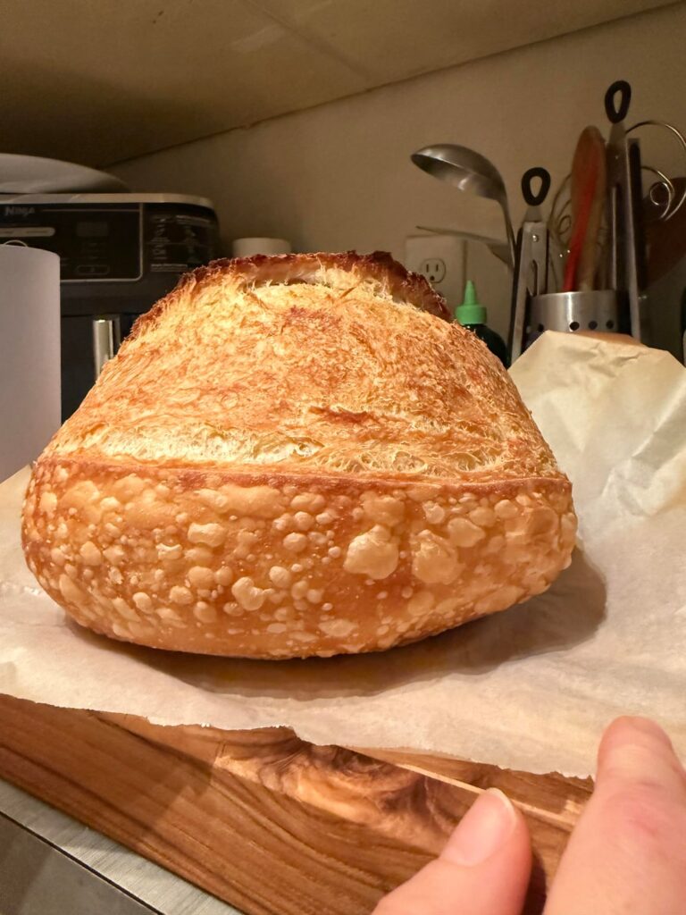 Huge blisters on crust