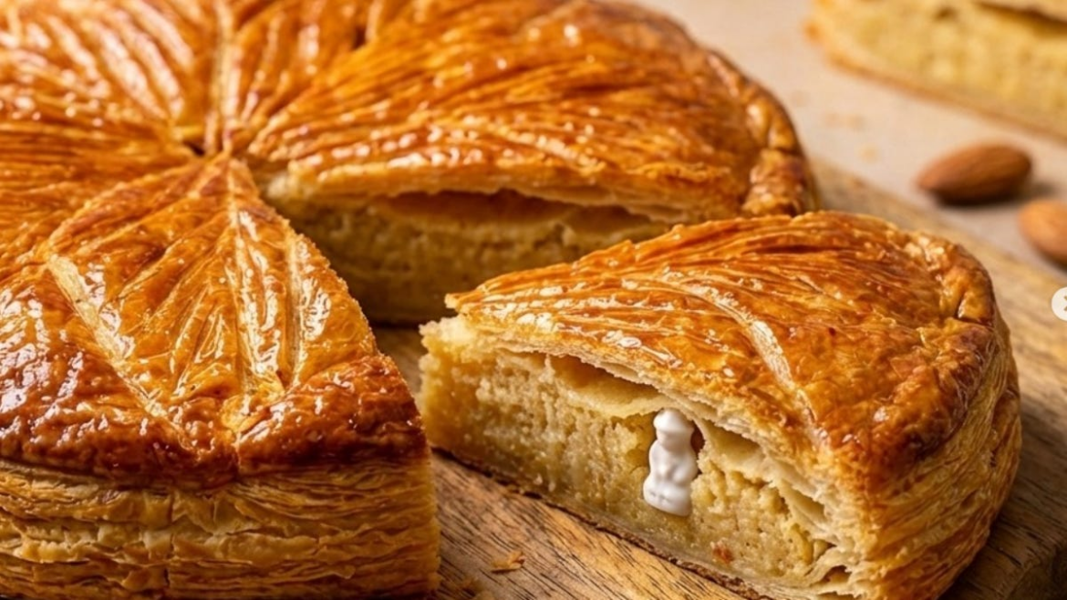 Traditional French 'king cake' sold at Belmont and Cambridge bakeries