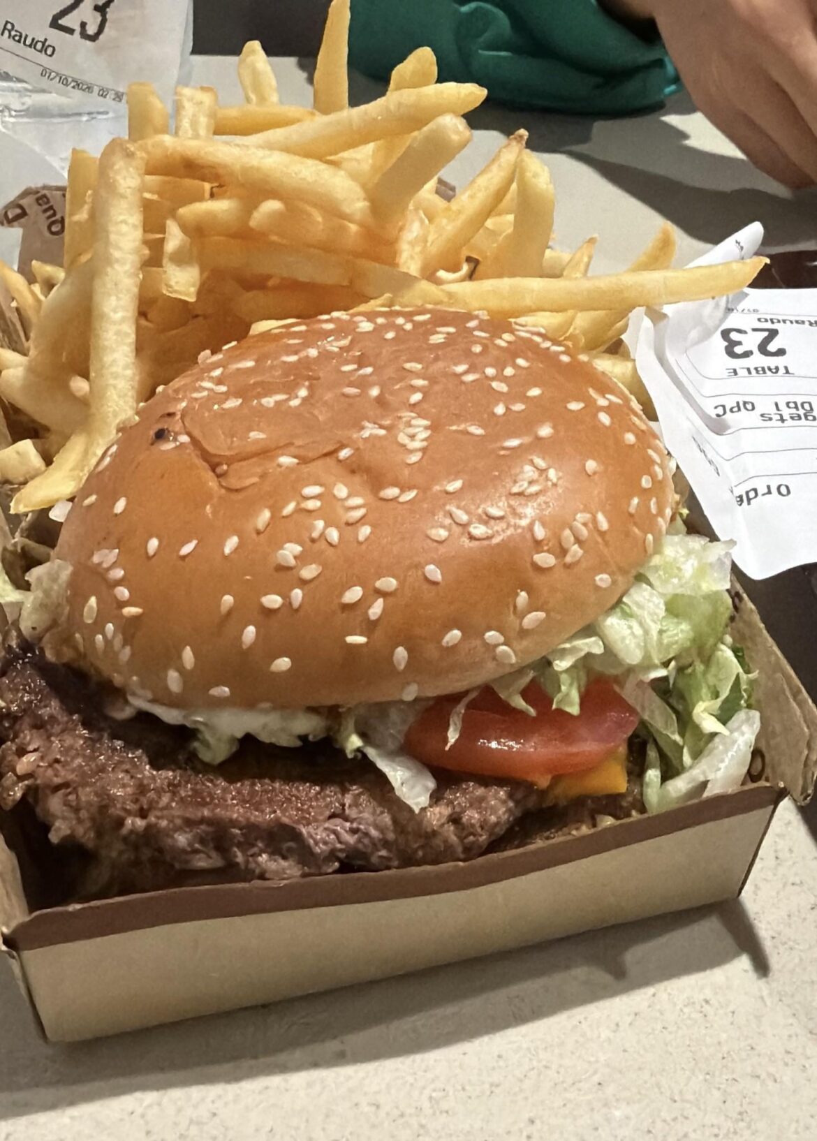 Best burger on McDonald’s menu Double quarter pounder deluxe