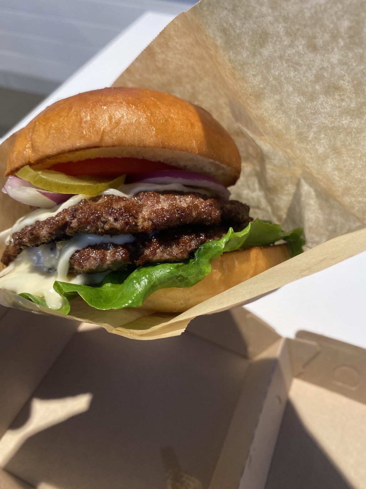 Triple Cheeseburger with Provolone cheese from Dash In