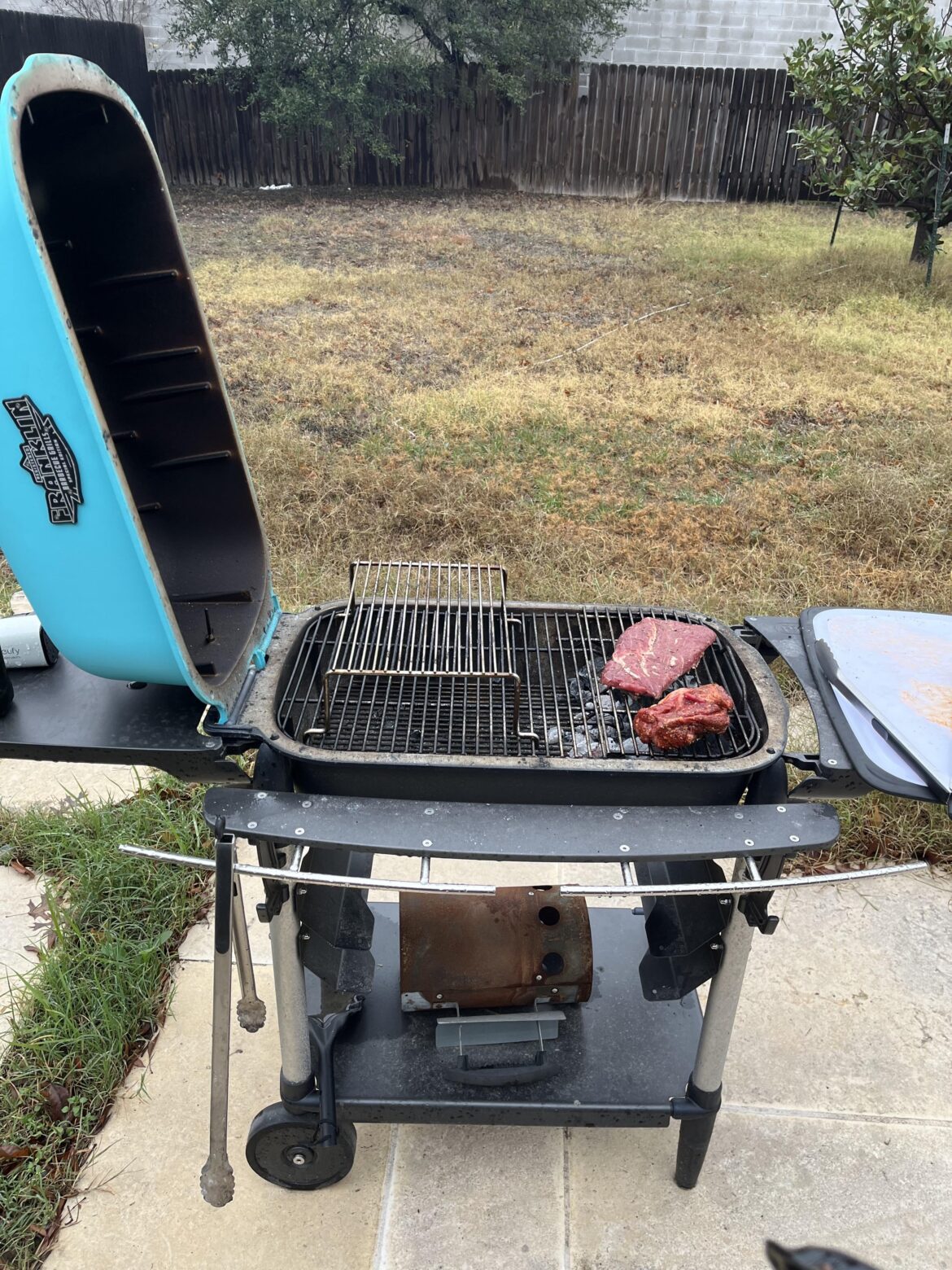 I know there’s dozens of us cooking outside in this cold