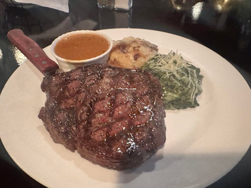 18 oz ribeye at an old tavern